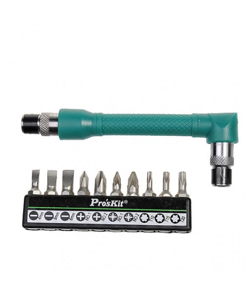 1PK-212 11Pcs Driver Heads with L Style Dual End Wrench DriverHand Tools